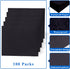 Zzrywuty 100 Packs Two Pocket File Folders with Business Card Slot, Textured Paper, Letter Size for School and Office
