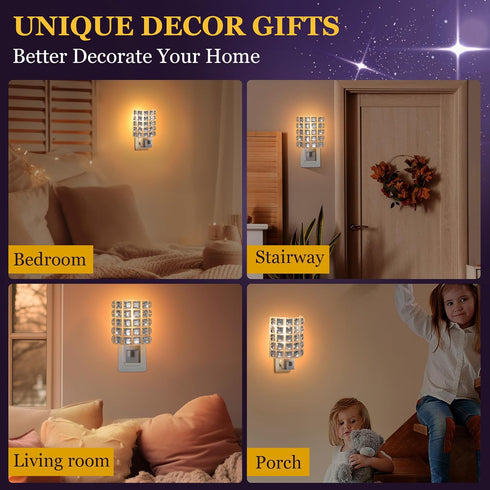 ElectricWise 360 LED Night Light, Night Lights Plug Into Wall with Manual On/Off Switch, Plug in Nights Light