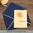 PATIKIL 100 Pack 5 x 7 Envelopes A7 Card Christmas Envelopes with Gold Border for Office, Invitations