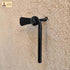 Set 2 Mystic Colonial Medieval Hand-Forged Iron Shutter Dogs of Heavy Duty Functional Window Shutter Holdbacks | Rustic