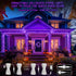 JMEXSUSS Purple Halloween Lights Clear Wire, 66ft 200 LED Purple String Lights Indoor Outdoor Waterproof, Purple Christmas Lights Plug in for Christmas Tree Bedroom Indoor Party Halloween Decorations by JMEXSUSS