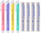 Xeno Tri-II Retractable Click Erasers, 4 Erasers and 8 Assorted Color Refills