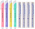 Xeno Tri-II Retractable Click Erasers, 4 Erasers and 8 Assorted Color Refills