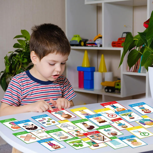 90PCS Communication Communication Autism My Behaviour Cards for Speech Delay Children and Adults Special Needs Visual