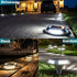 4 40 (1 Pack) SIEDiNLAR Solar Driveway Lights Outdoor Modes LEDs Deck Driveway Markers Marine Dock Light Waterproof