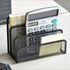 VANRA Small Letter Sorter Desktop File Holder, Metal Mesh with 3 Vertical Compartments (Black)