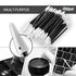 Double-Tipped Cleaning Swabs 2.9" (200pcs Black 3.2 mm Head) Foam Swabs for PCB Board, Printer, Inkjet