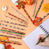 LOMIMOS 120pcs Halloween Pencil Bulk, Colorful Wooden with Eraser, 12 Patterns for Kid Trick or Treat Party Supplies