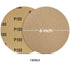 100PCS 6 inch Gold PSA Sanding Discs, 180 Grit Self Adhesive Sticky-Back Sandpaper for Woodworking Metal Sanding Disc