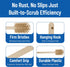 16 Inches, SPARTA Scrub Brush Bottle Brush, Dishwasher Safe Brush with Hanging Hole for Cleaning, Plastic, Tan