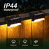 Balcony(12 Pack,Warm PATIOWIN Solar Deck Lights Outdoor, Solar Step Lights Waterproof Led Lights for Outdoor Stairs
