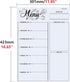 Magnetic Refrigerator Whiteboard, Weekly Menu, Meal Planner, Grocery List, Dry Erase Board