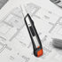 DORCO S102 Snap-Off Utility Knife + Precision 9mm (11 Blades) with Comfort Grip and Auto-Lock System Professional Craft and Office Tool