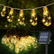 Solar Outdoor String Lights 24FT Vintage Rope Hemp Solar Lights with 20