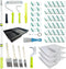 Dekonmon Paint Roller Kit with Extension Pole, 28 PCS Set, 2-4 Ft Pole,