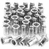 40Pcs 1/4”-20 Rivet Nuts, Stainless Steel Threaded Insert Nut 1/4-20UNC Nutsert Rivnuts