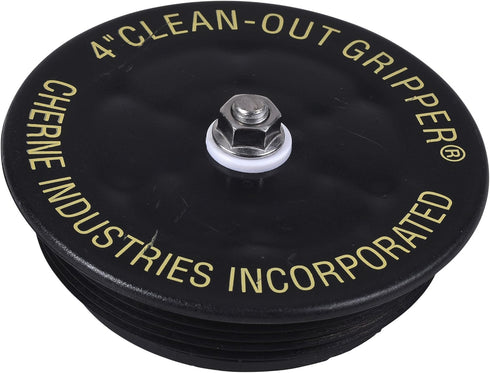 Cherne 270188 Black Gripper 4 in. Mechanical Clean Out Plug
