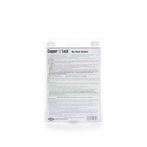 ComStar Copper Lock, No Heat Solder for Copper & Brass Pipes, Create A Permanent Leak-Proof Bond Instantly, Made in USA, 10 ml (10-801)