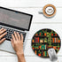 Gctriki Small Mouse Pad for Desk with Bookshelf Design - Cute Office Decor for Women, Stitched Edge Non-Slip Rubber