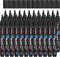 Overseas Black Acrylic Paint Markers Pens Set - 24 Pack Acrylic Permanent