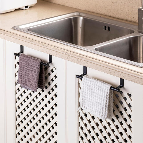 0.8" Over-Cupboard Stainless Steel Towel Bar - Single for Cabinet Doors