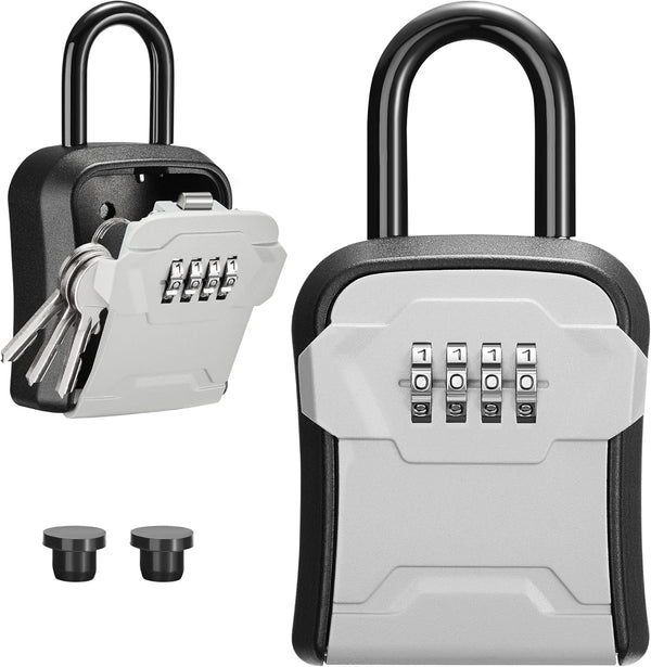 Puroma Lock Box, Key Lock Box Wall Mount & Portable Combination Lockbox