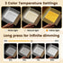 Dimmable 3 AVEKI Book Light, LED Reading Light Color Flat Book Lamp for Reading, Rechargeable Page Light with Wooden