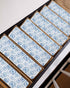 LBCASA 4 8 30 Inch Stair Treads Non Slip Indoor for Wooden Steps, Blue Nautical Ship Pcs Stair Mats for Kids Elders