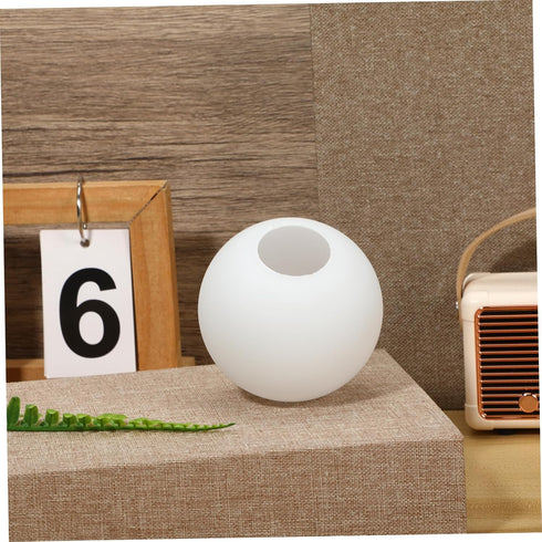 80mm Frosted Glass Globe Lamp Shade round Opal Pendant Ceiling Fan Light Cover Replacement for Home Office Wall Sconce