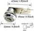 XMHF 16mm Cylinder Cam Lock for Mailbox, Cabinet, Cupboard, Drawer, Tool Box, Keyed Different, 2 Pcs