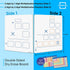 SCRIBBLEDO 9"x12" Double Sided Dry Erase Long Multiplication Board for Home, School, Kids, Students Math
