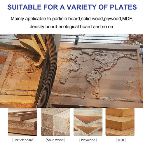 4Pcs 1/4 Trimming, Double Bearing Flush Trim Router Bit Shank, Top and Bottom Bearing, for Template & Pattern Routing