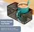 Desk Organizer with Clip-on Cup Holder, Pencil Holder, Phone Holder for Beverages and Accessories at Home Office