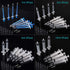 20 Pack Plastic Syringes - 1ml / 3ml / 5ml / 10ml, Sterile Packaging Syringe Without Needle, Caps