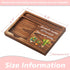 Inspirational Wooden Sticky Note Holder & Pen Holder | 6.5" x 4.7" Positive Vibes Pad Dispenser for Desk Gifts