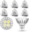 6 Pack ALIDE 5W MR16 5000K Daylight White LED Bulbs, 12V Low Voltage, Non-Dimmable for Outdoor Lighting