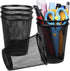 QYH Mesh Pencil Holder, Metal Pen Cup, Black, 6 Packs for Desk