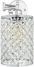 Merlight 1-Light Dimmable E26 67.59 inch Wall Lamp Modern Style Metal Round lampshade Decorative Crystal Base Wall
