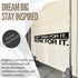 My Vinyl Story | Don't Wish for it Work for it | Motivational Large Wall Decal Sticker for Home Gym Office