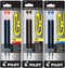 Pilot G2 Gel Ink Refill, 2-Pack for Rolling Ball Pens, Fine, Black, Red, Blue