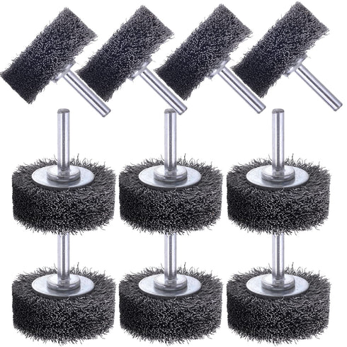 10 Pack Wire Wheel Brush for Drill Attachment, Rocaris 2 Inch Heavy Duty Wire Brushes for Paint Rust Removal