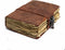 NomadCraftsCo. Vintage Leather Journal, Lock Closure, 240 Pages Antique Deckle Edge Paper for Grimoire
