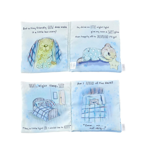 Comforting Moon Night Light with Soft Baby Book