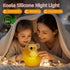 ChuangMaiShi Dimmable Koala Tap Night Light USB Rechargeable Timer RGB Color Changing Silicone Cute Cartoon LED Touch