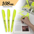 Highlighters Bulk Pack, 108 Count, Chisel Tip,Fluorescent Yellow, suitable for Kids Adults Highlighting Planner Notes, Office School Supplies by Buecs