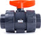 HYDROSEAL Kaplan 2 PVC True Union Ball Valve with Full Port, ASTM