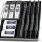 Nicpro 0.9 Metal Mechanical Pencil Set with Case, 3PCS Heavy Duty MP2000 Lead Pencil with 6 Tube HB Lead Refills