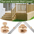 4 Pack Set Stair/Square Gauge for Framing Square, Stair Stringer Layout Tool for Circular Saw, Carpentry Squares