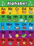 Palace Learning 2 Pack - Laminated ABC Alphabet & Birthday Calendar Poster Set (18" x 24")