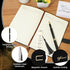 Weekgrat 7 Set Pcs Officiant Gift Includes Leather Hardcover Proposal Officiant Book Black Ink Pen Thank You Card